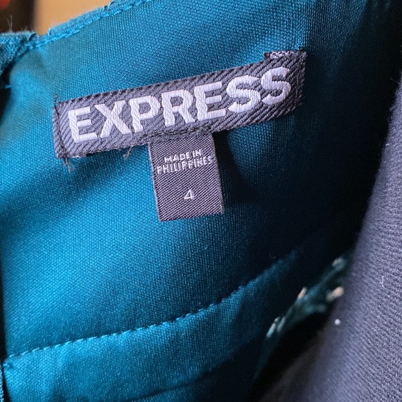 Express Emerald Green Lace Cocktail Dress - Picture 7 of 7